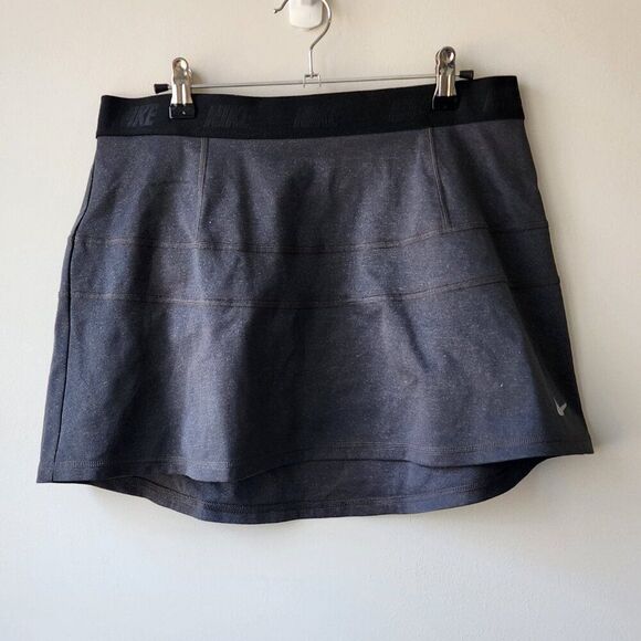 Nike Dri Fit Skirt | Medium | Gray Elastic Waist Golf Athletic Pocket Unlined - Picture 1 of 8